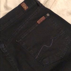7 For All Mankind Black Denim Jeans Size 30